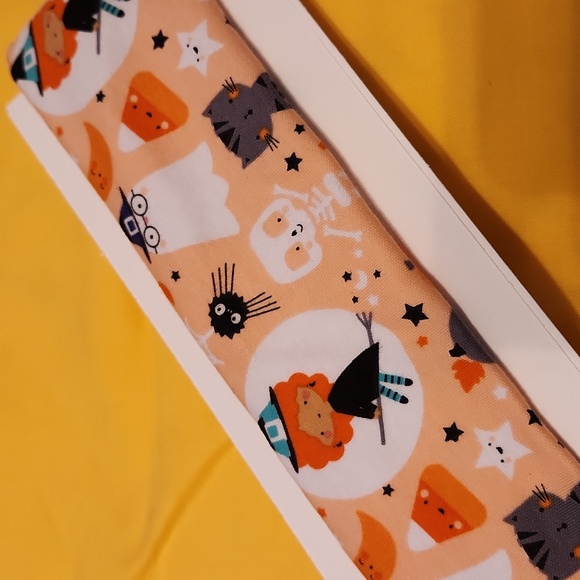 Halloween Themed Handmade Cotton/Polyester Spandex Head Bands - set of 4 - Picture 10 of 13